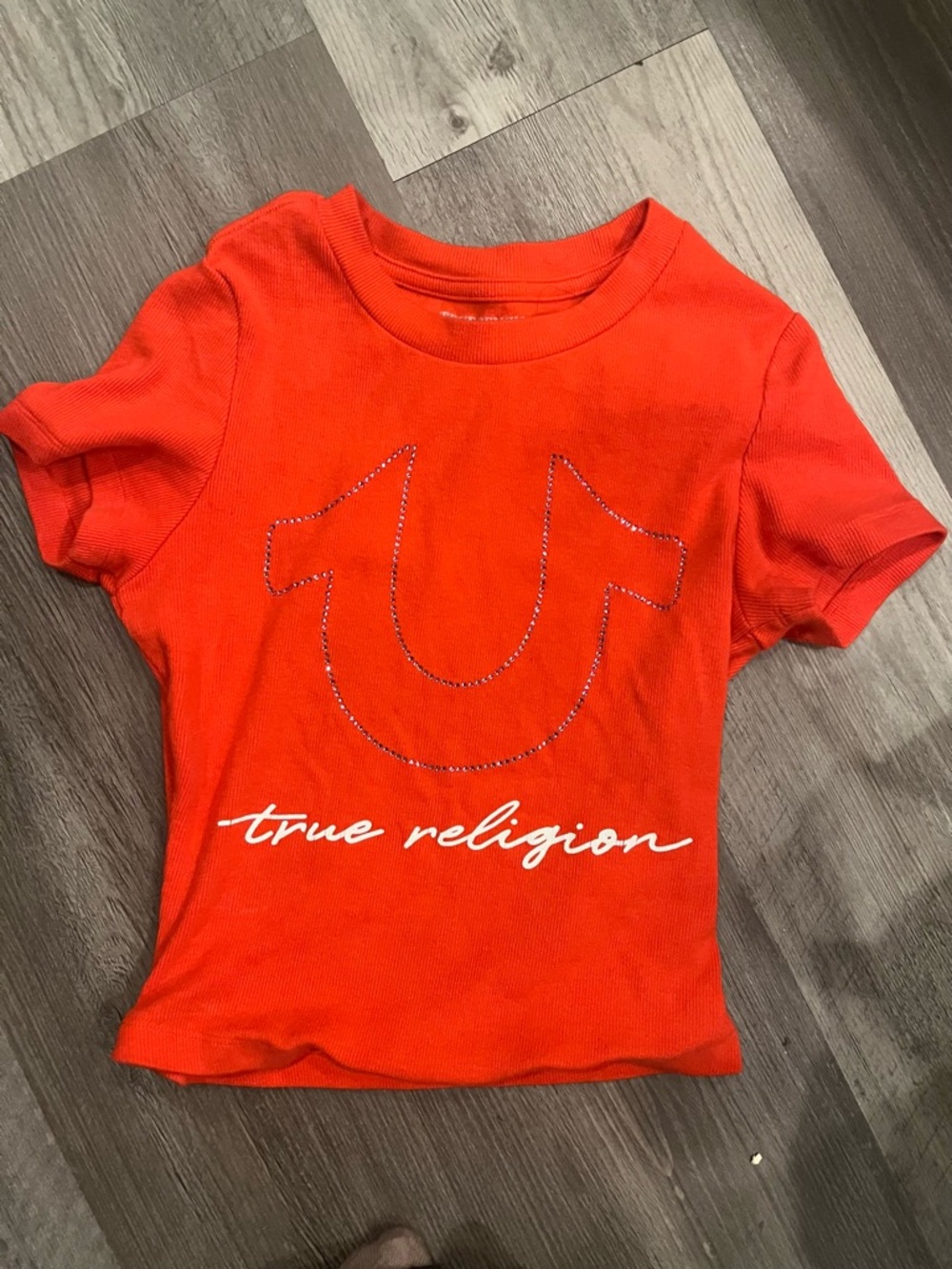 True Religion Bright red Girls' Logo Tee